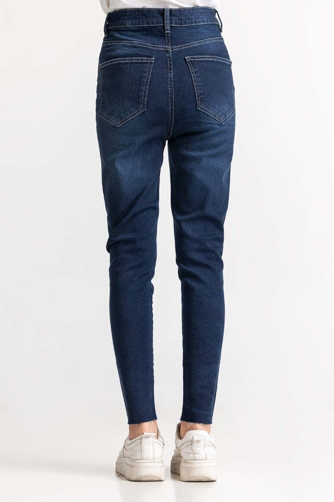 Dark Blue Basic Denim Jeans WM-JNS-SS24-003