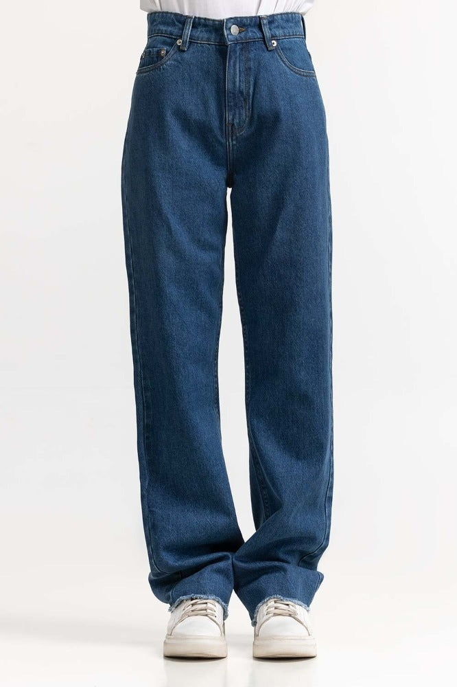 Dark Blue Basic Denim Jeans WM-JNS-SS24-013