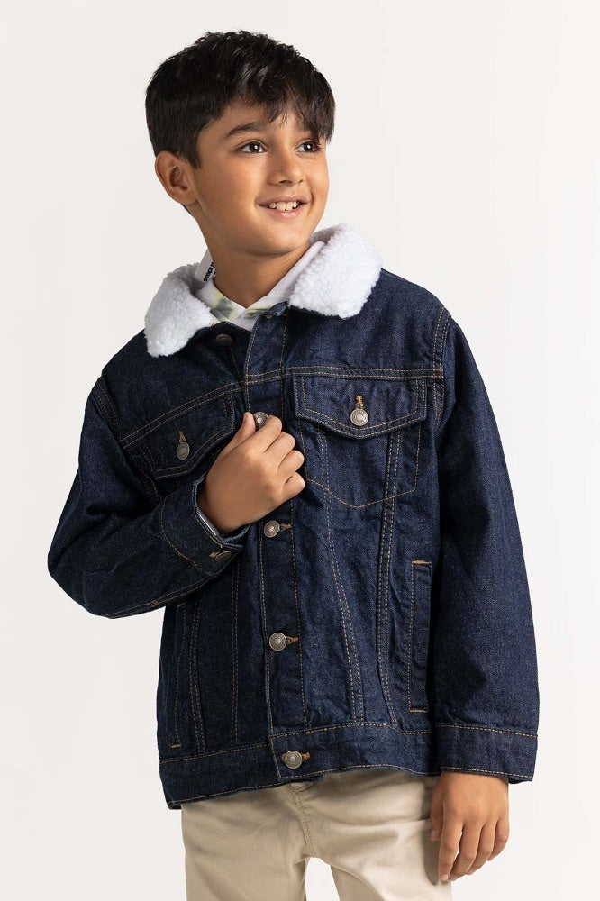 Dark Blue Basic Jacket 224-310-047