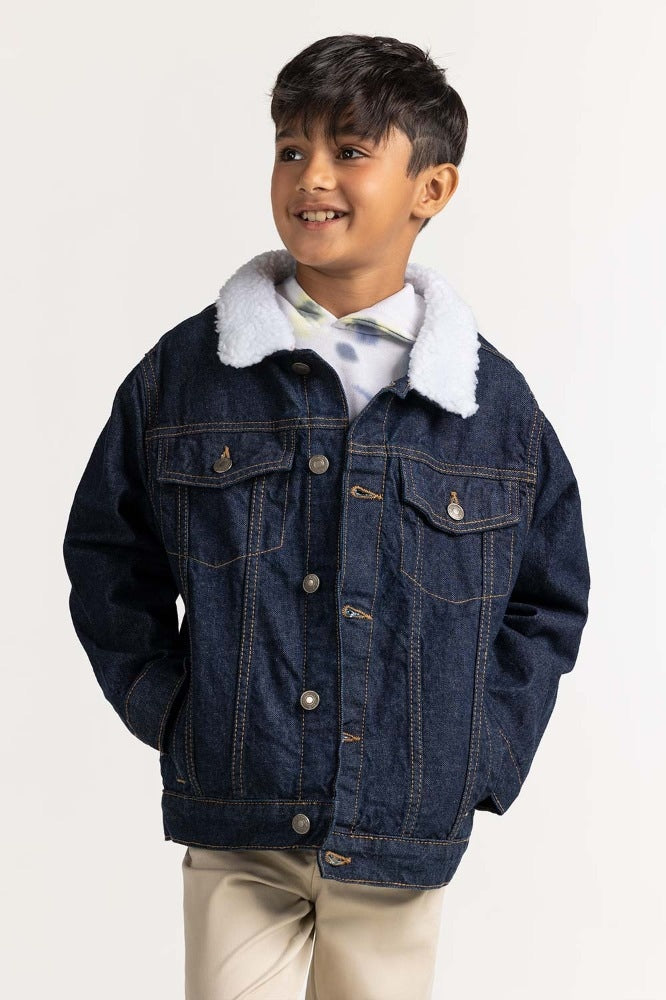 Dark Blue Basic Jacket 224-310-047