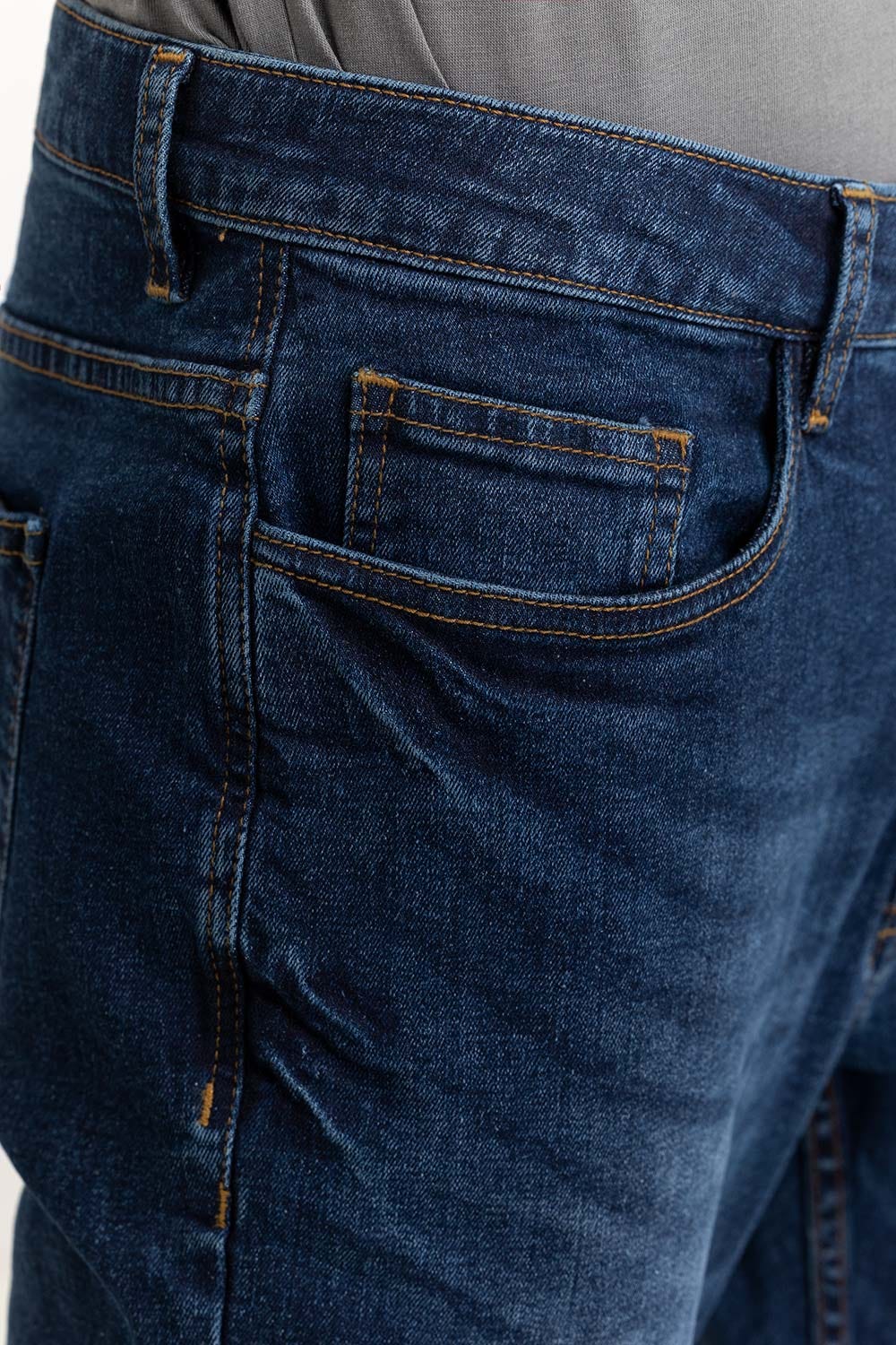 Dark Blue Basic Jeans 231-121-001 B