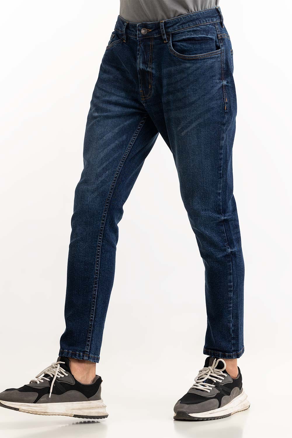Dark Blue Basic Jeans 231-121-001 B