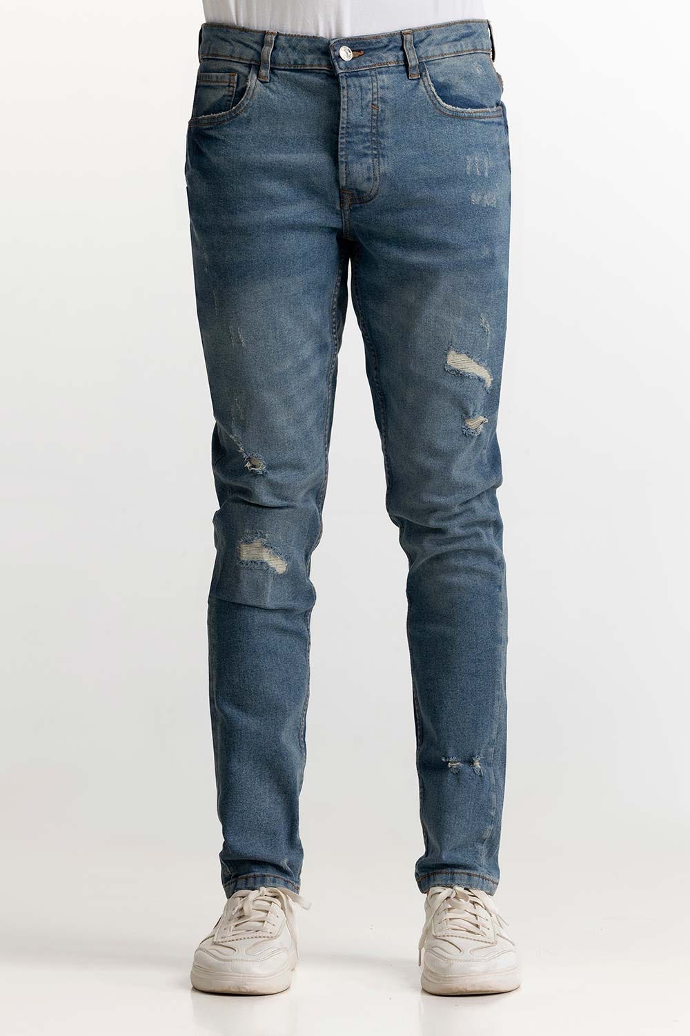 Dark Blue Basic Jeans MNJNSSS24003