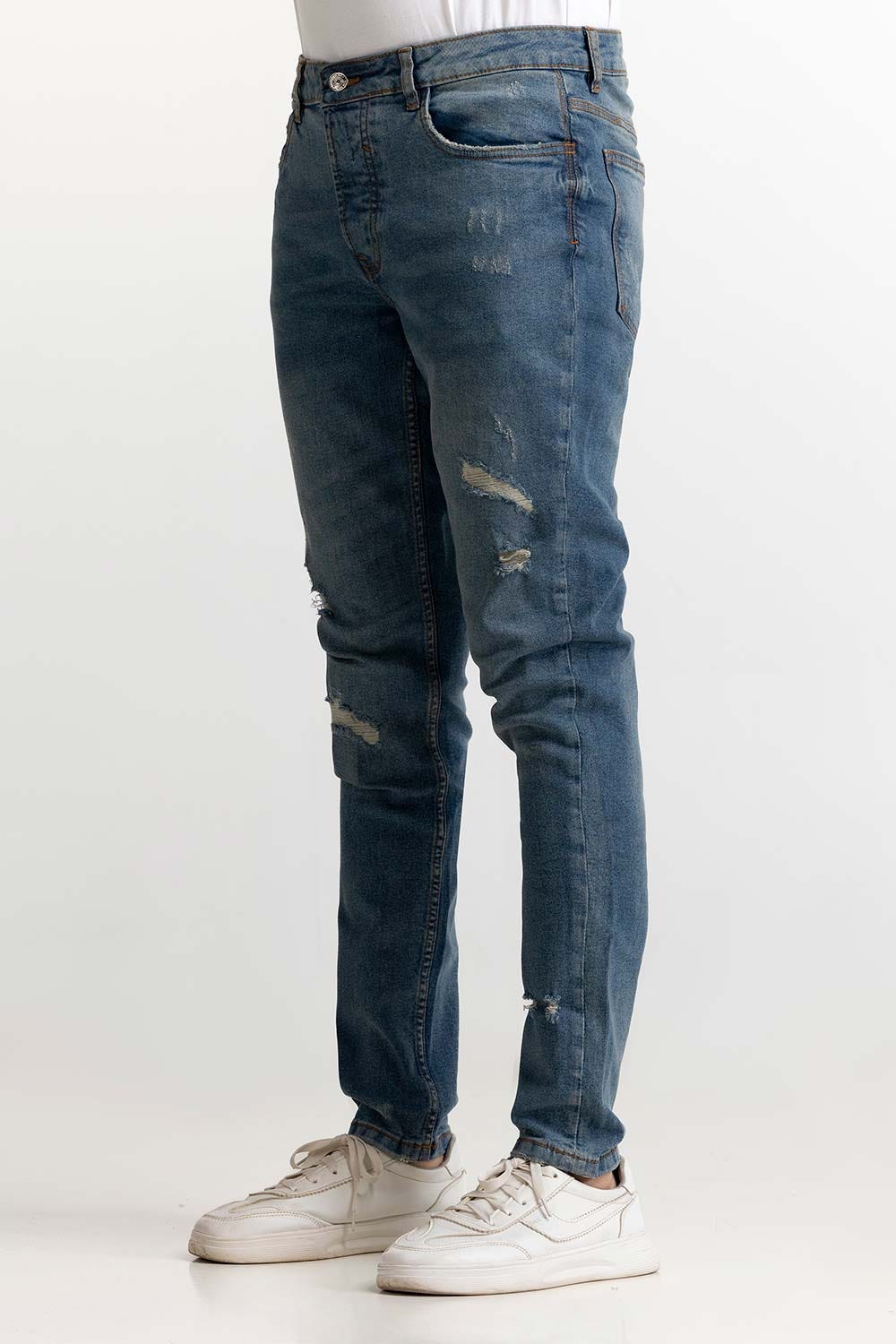 Dark Blue Basic Jeans MNJNSSS24003