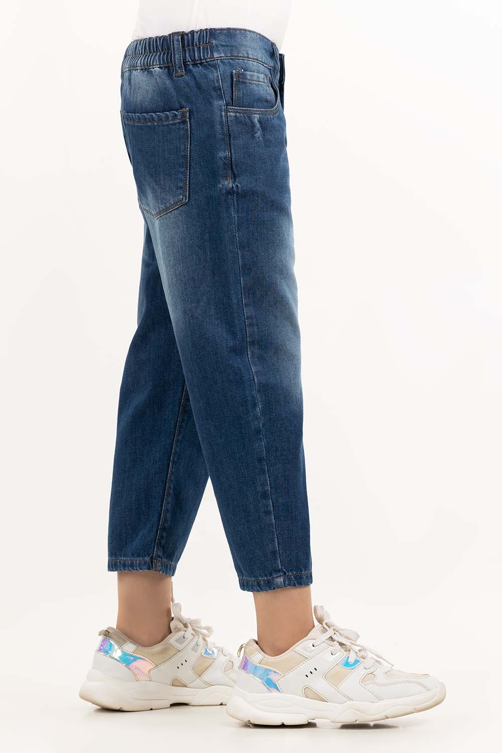 Junior Girl Dark Blue Denim Jeans 224-421-009