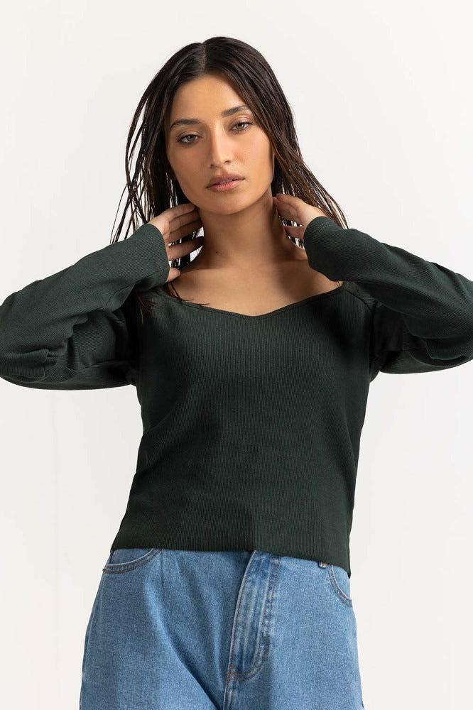Dark Green Basic Top WM-KTP-WS23-205