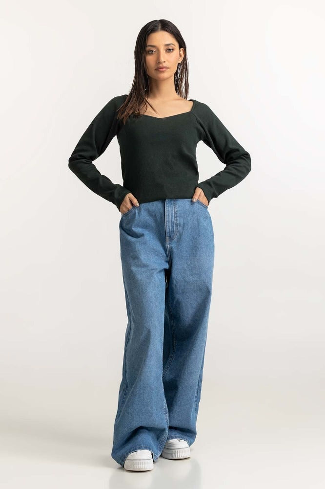 Dark Green Basic Top WM-KTP-WS23-205