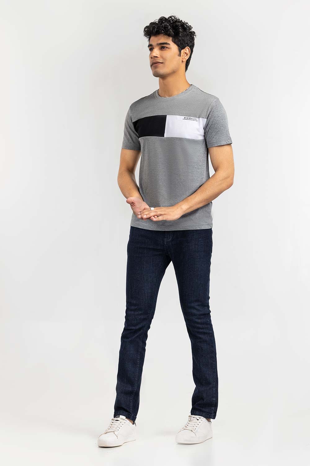 Dark Grey Fashion Tees JGP-D285