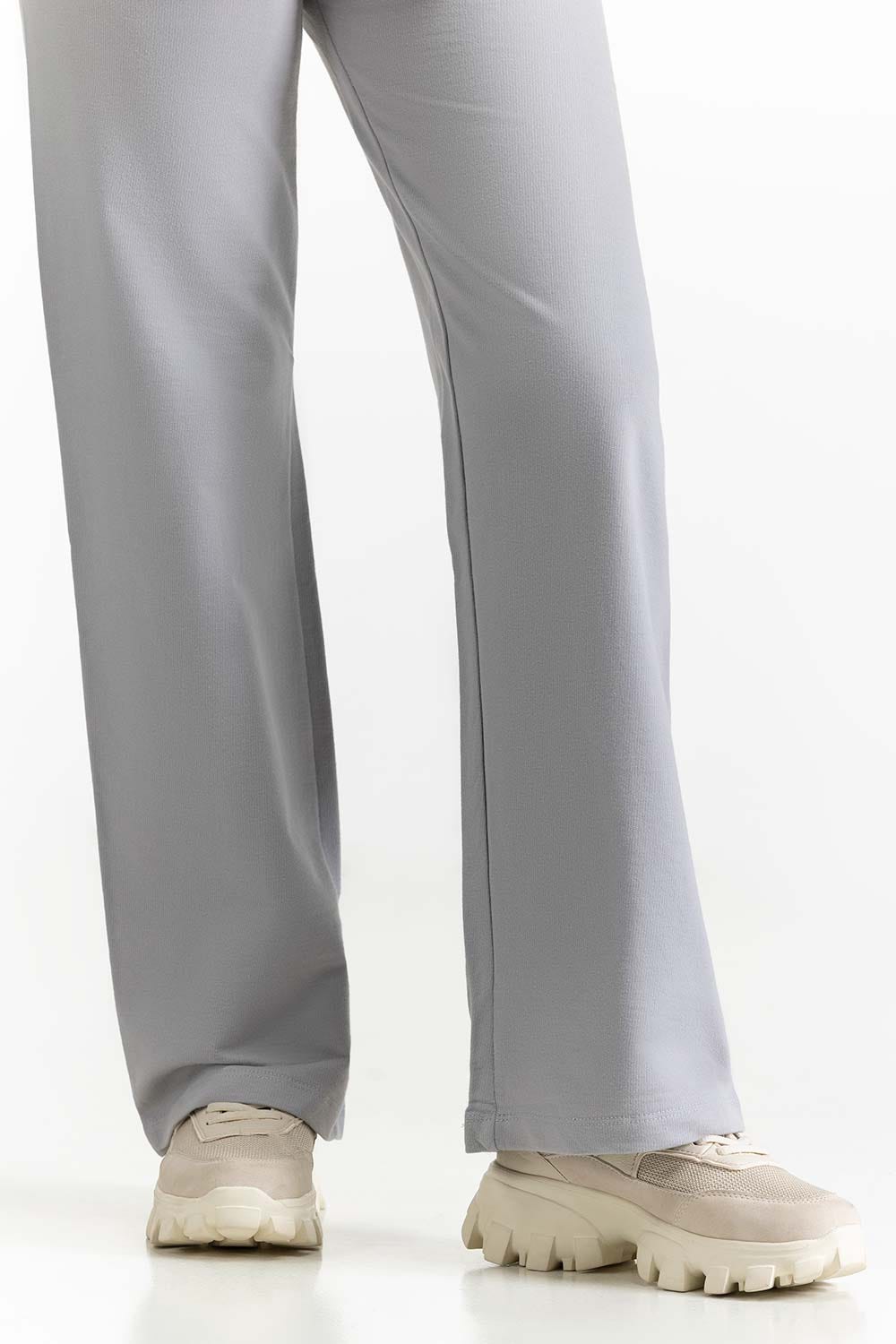 Dark Grey Knit Trouser 231-220-006 B