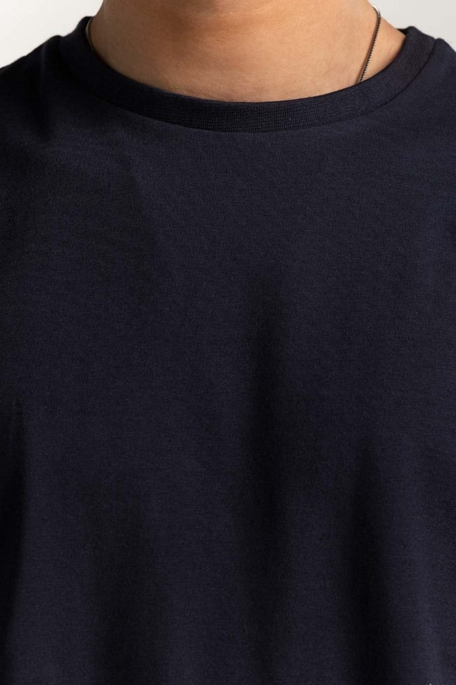 Dark Navy Basic Muscle Tee TS-CNSJ24-028
