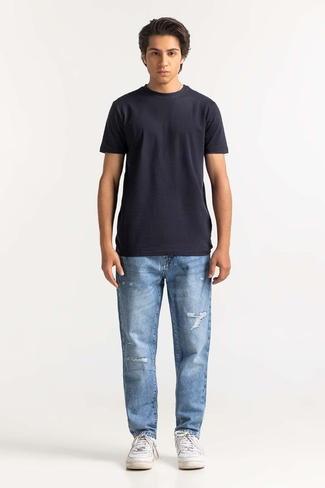Dark Navy Basic Muscle Tee TS-CNSJ24-028