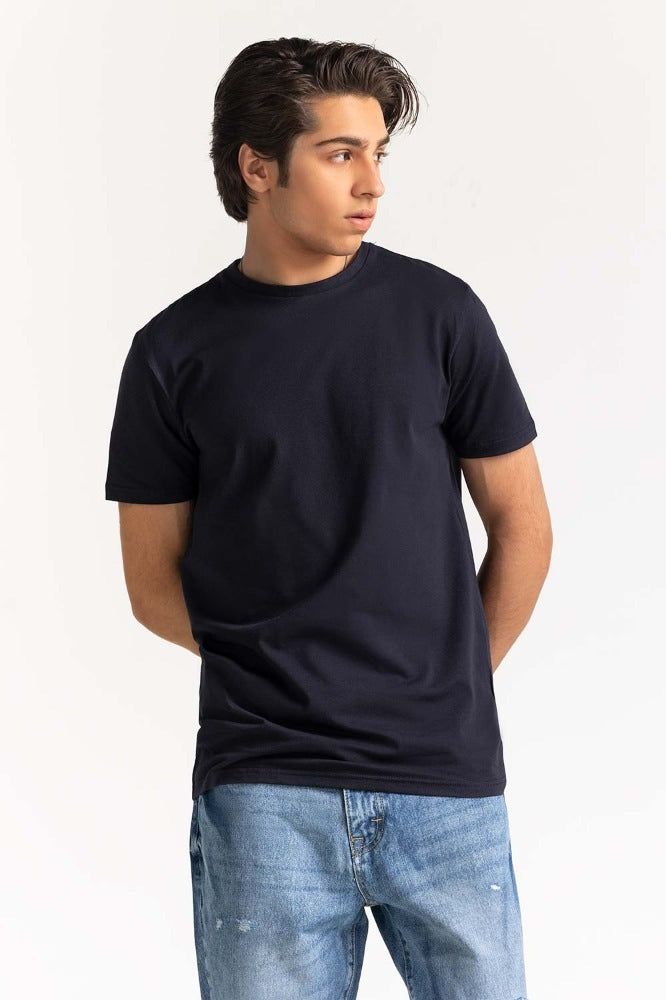 Dark Navy Basic Muscle Tee TS-CNSJ24-028