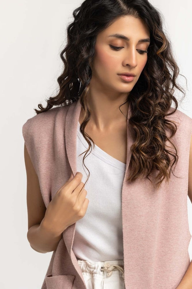 Dark Pink Basic Sweater WM-SWT-WS23-085