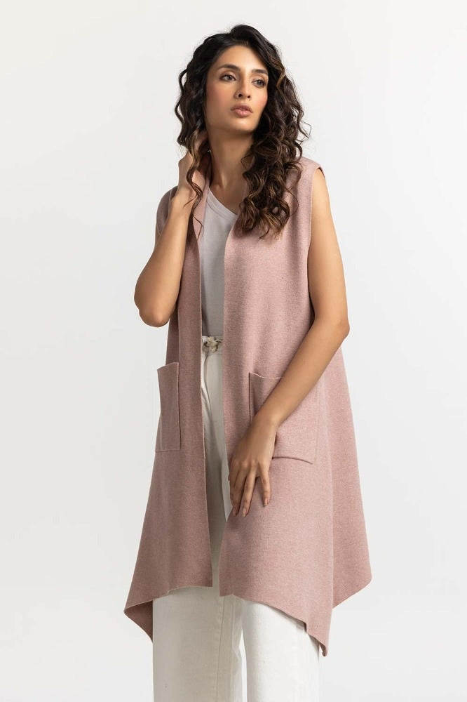 Dark Pink Basic Sweater WM-SWT-WS23-085