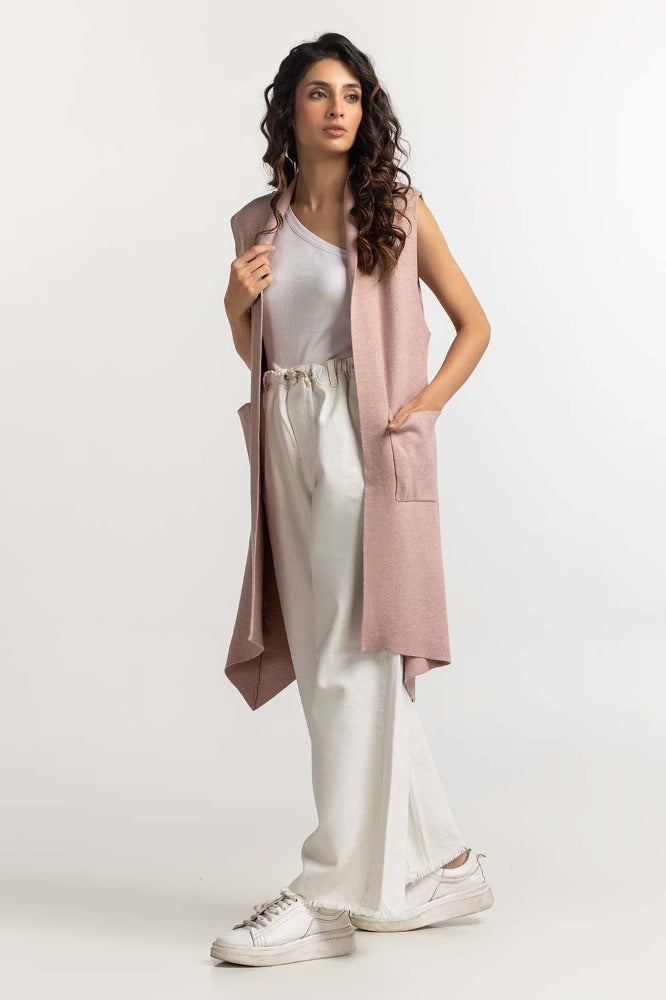 Dark Pink Basic Sweater WM-SWT-WS23-085