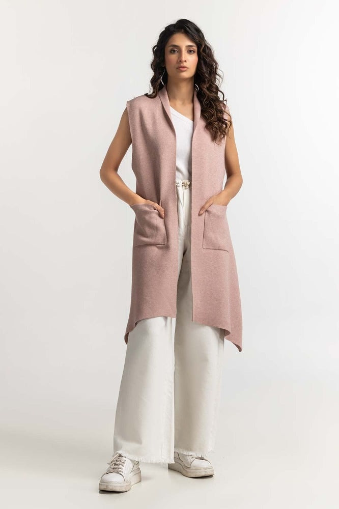 Dark Pink Basic Sweater WM-SWT-WS23-085