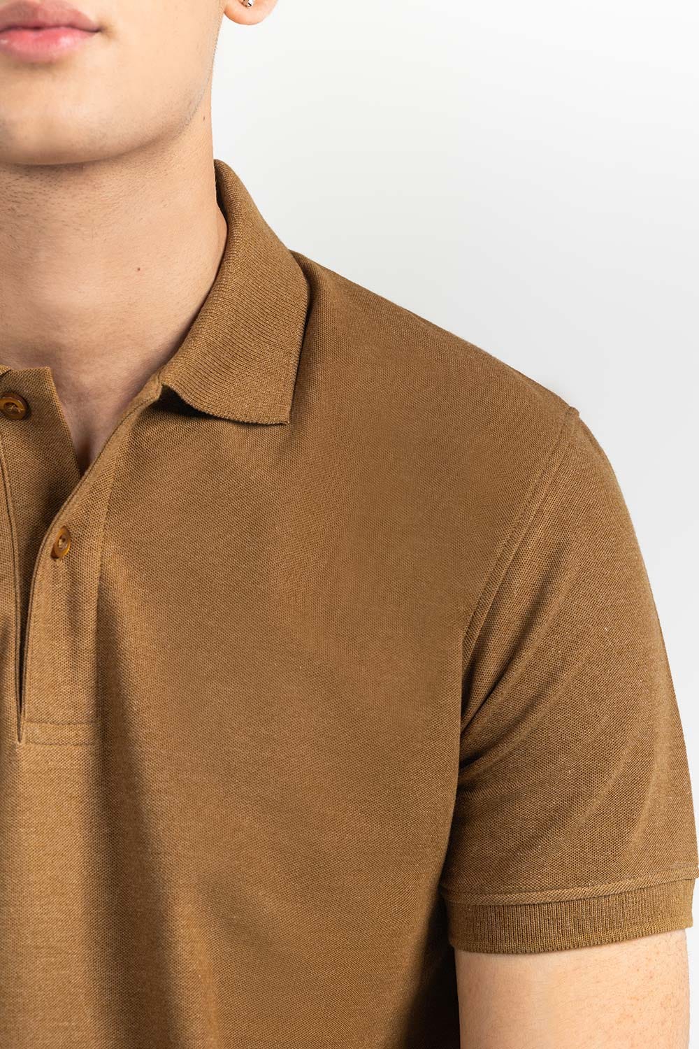 Dark Sandy Basic Signature Polo PKP-SB-128