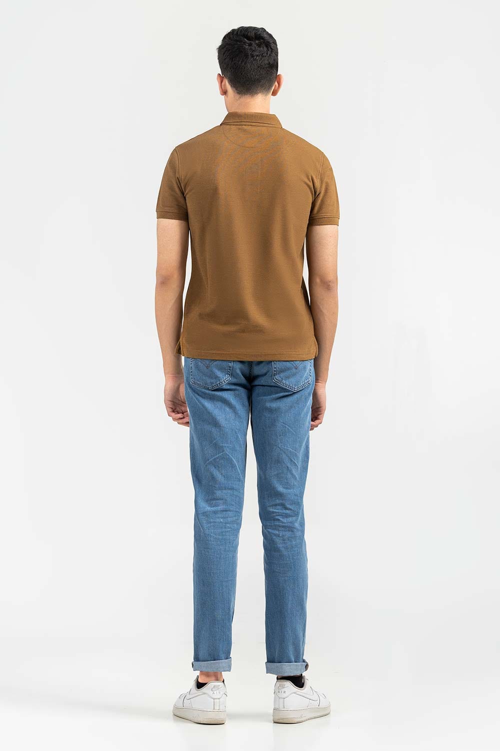 Dark Sandy Basic Signature Polo PKP-SB-128