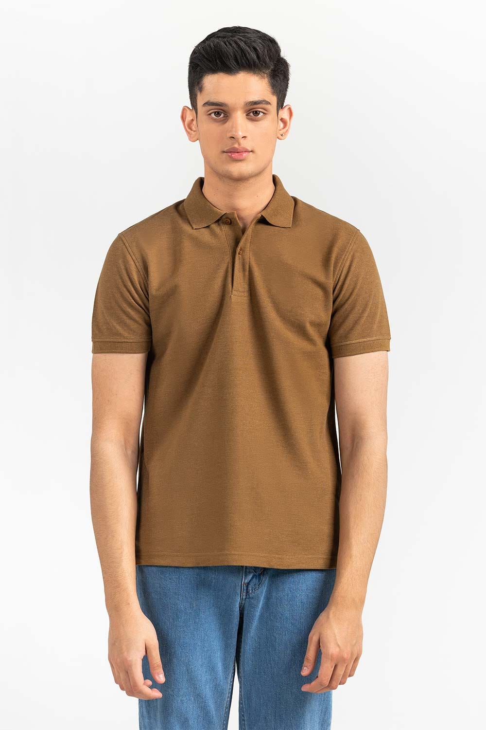 Dark Sandy Basic Signature Polo PKP-SB-128