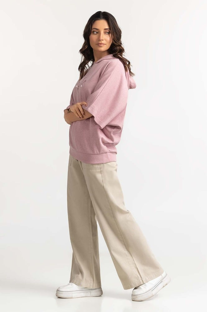 Dawn Pink Basic Sweatshirt WM-SWS-WS23-002