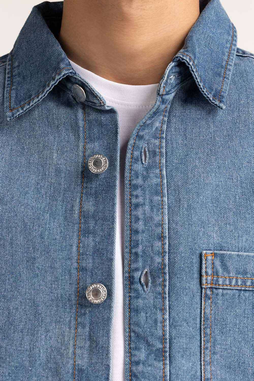 Denim Shacket MN-DNCS-WS24-003