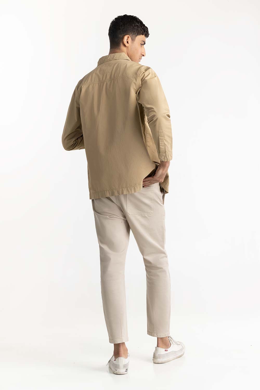 Dessert Sand Non-Denim Overshirt 224-117-043
