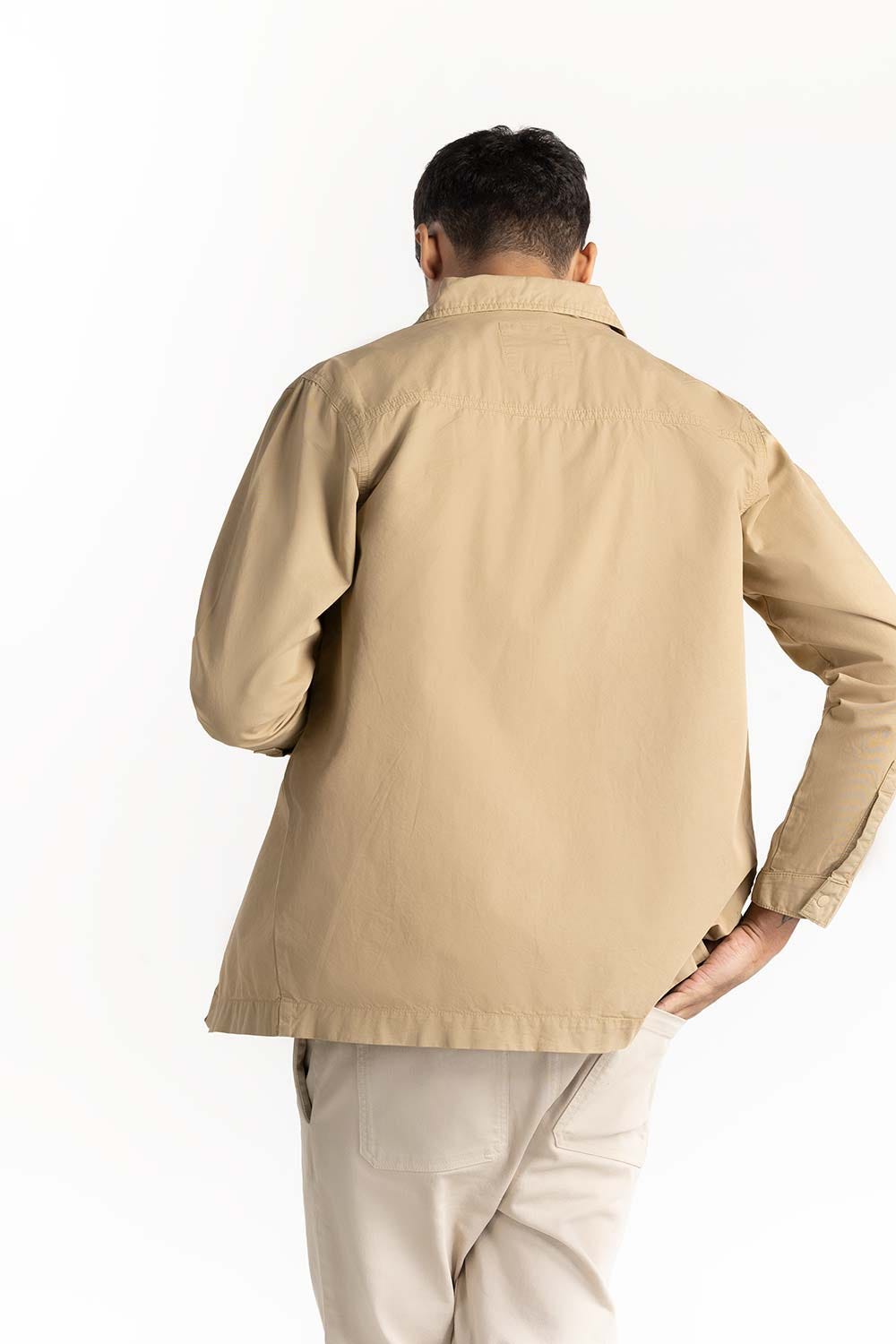 Dessert Sand Non-Denim Overshirt 224-117-043
