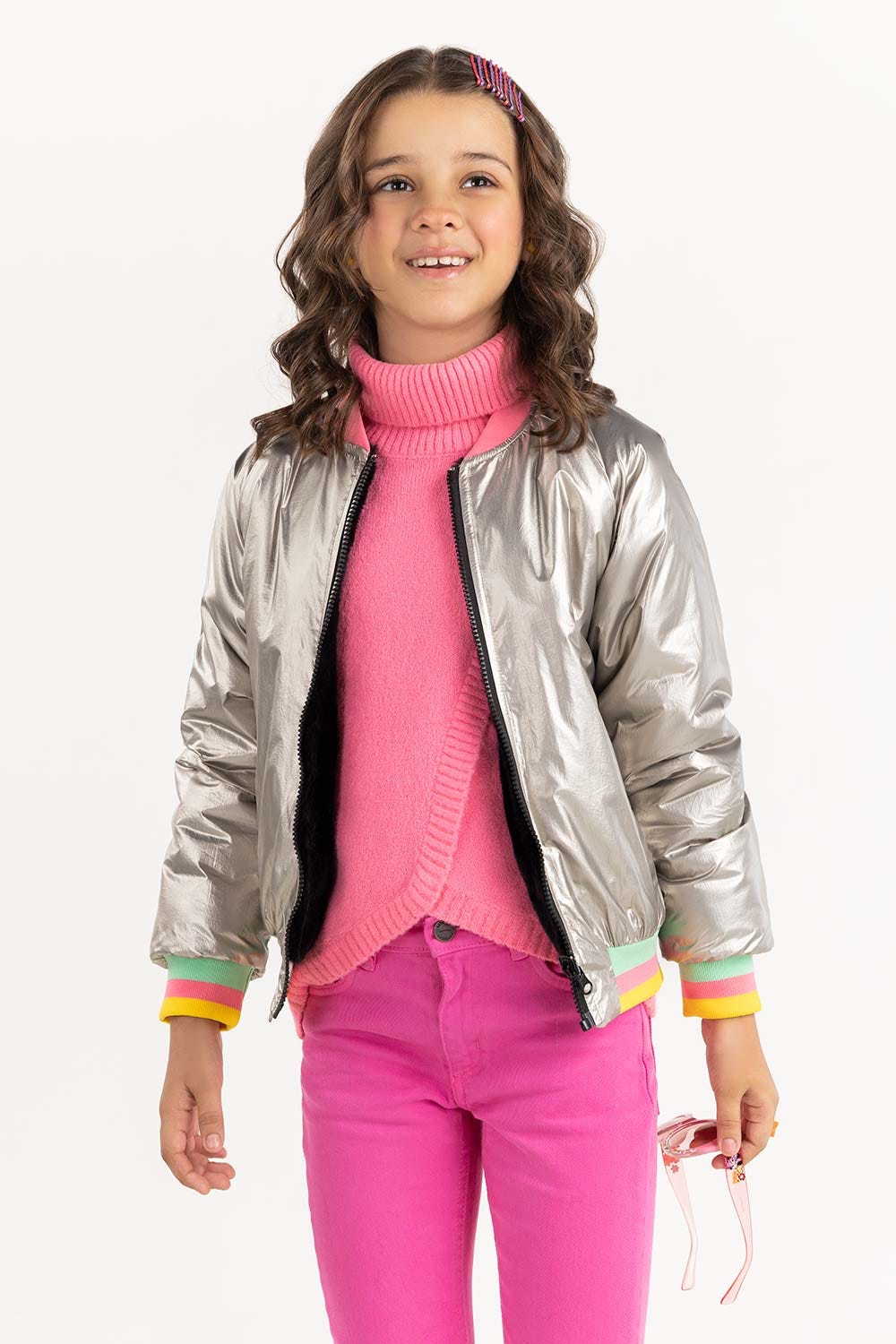 Junior Girl Double Sided Jacket 224-410-041