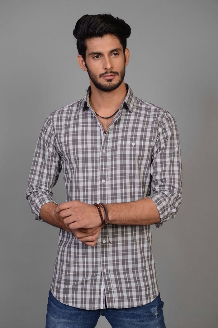 Grey Casual Shirt CM-YD-2131