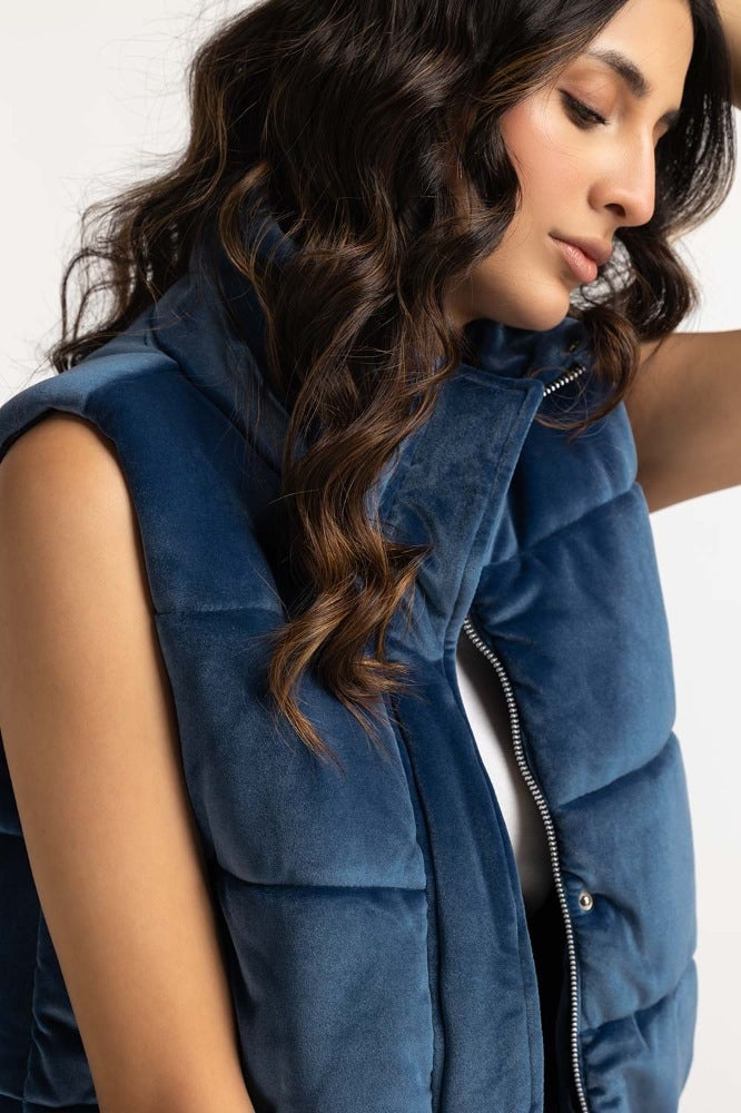 Dusty Blue Basic Jacket WM-JKT-WS23-099