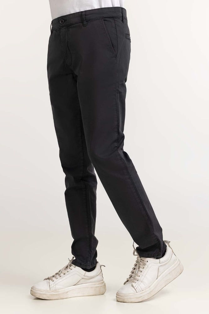 Ebony Basic Dyed Khaki Pant MN-TRKH- WS23-001 E