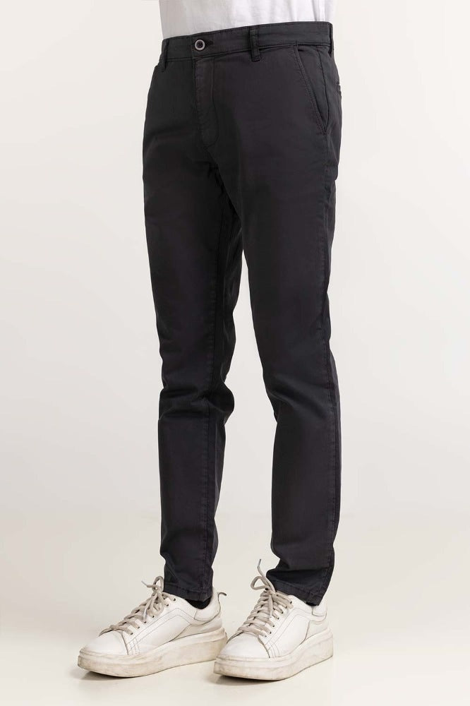 Ebony Basic Dyed Khaki Pant MN-TRKH- WS23-001 E
