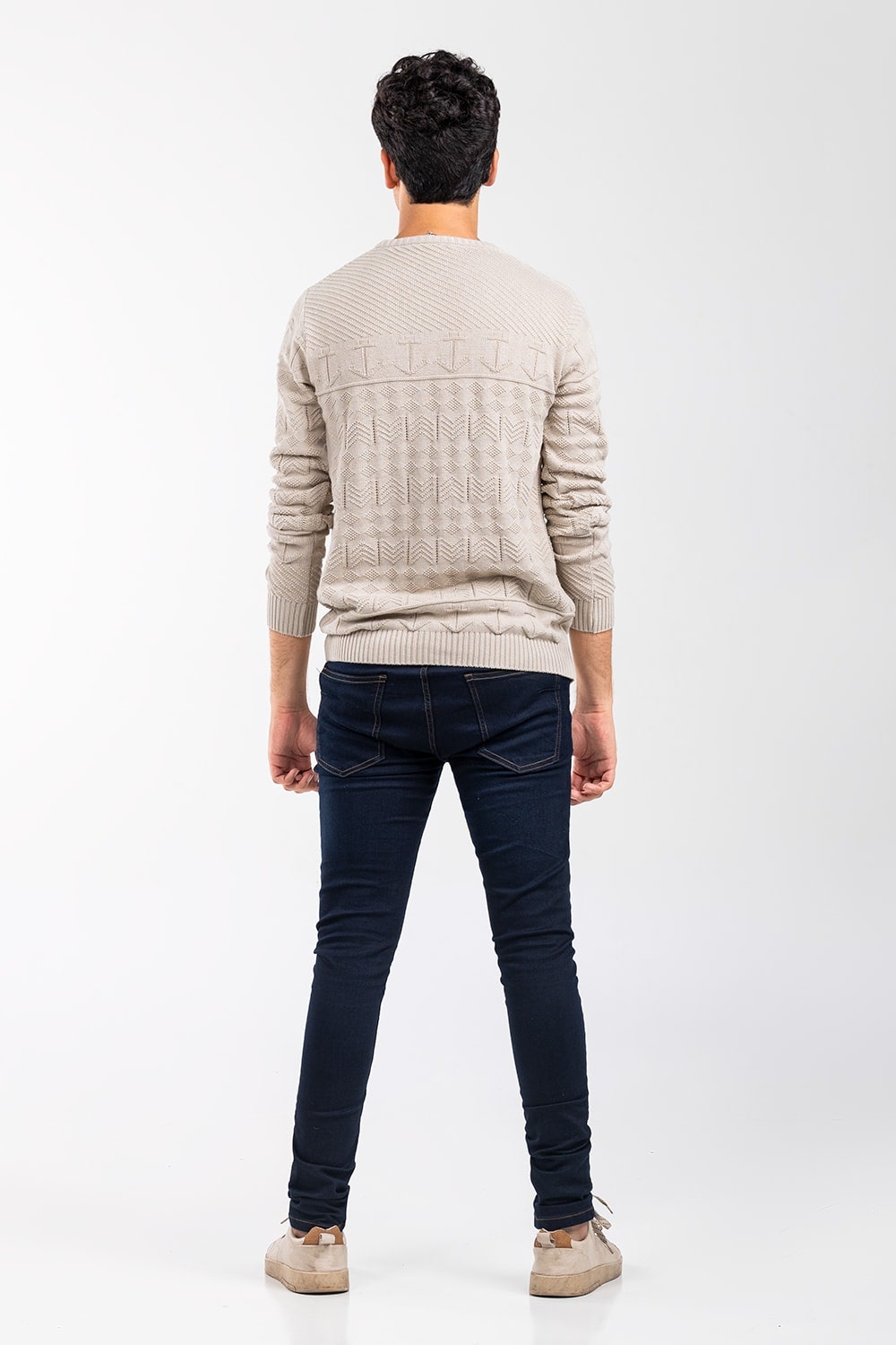 Ecru Fashion Sweater FS-SWT-FD-342-01