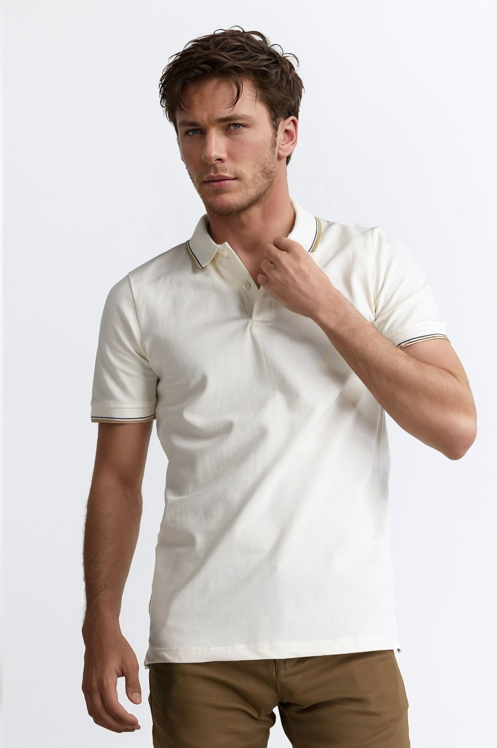 Egret Tipped Polo PS-FSHN24-047