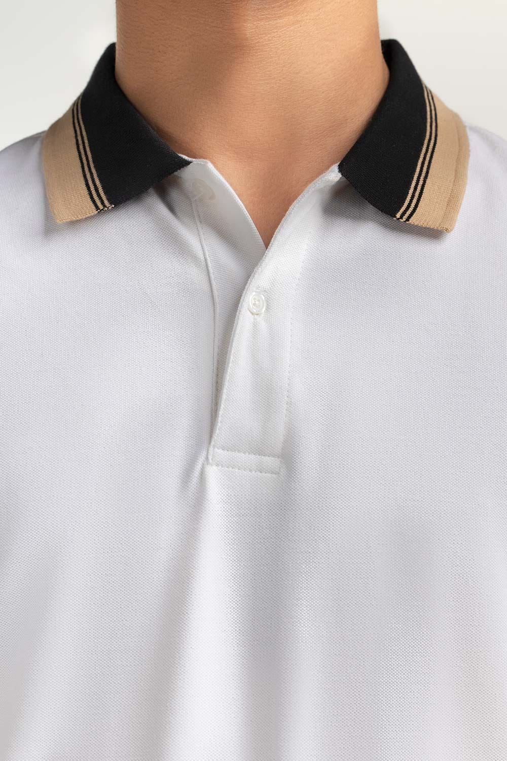 Fashion Contrast Sleeves Polo PS-FSHN24-102