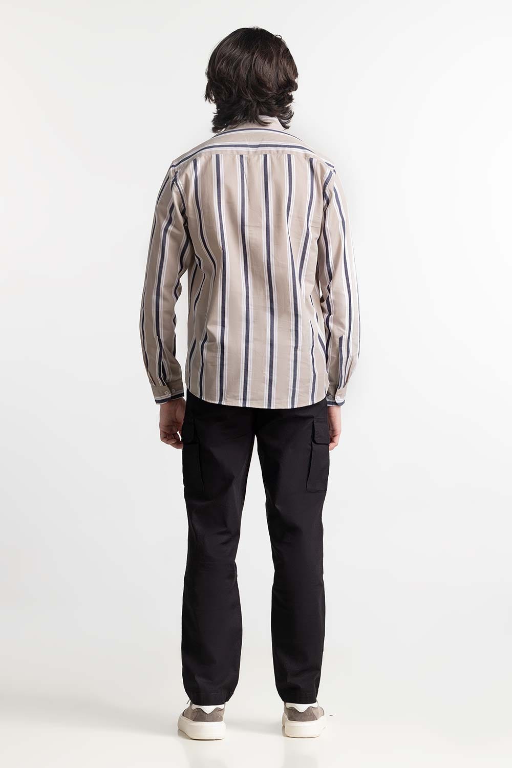 Fawn Navy Checkered Casual Shirt MN-CS-YD24-200