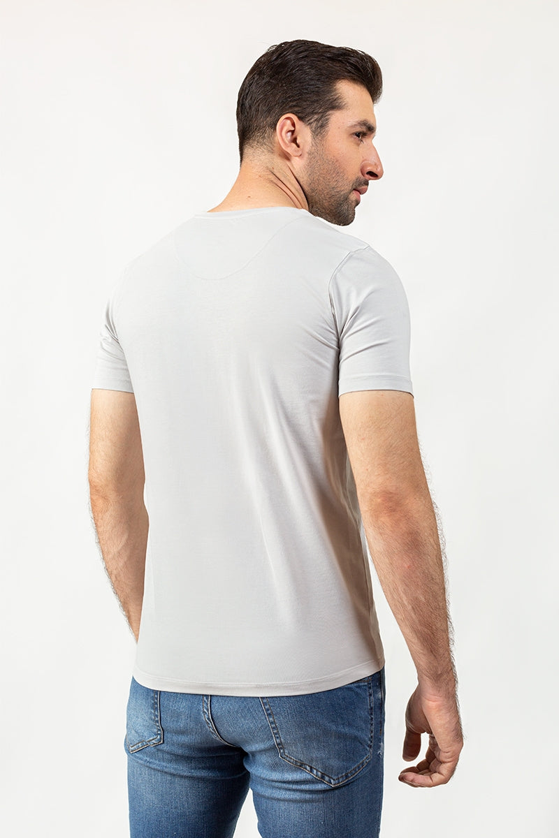 Fog-grey Lycra T-shirt JGP-URB-D214