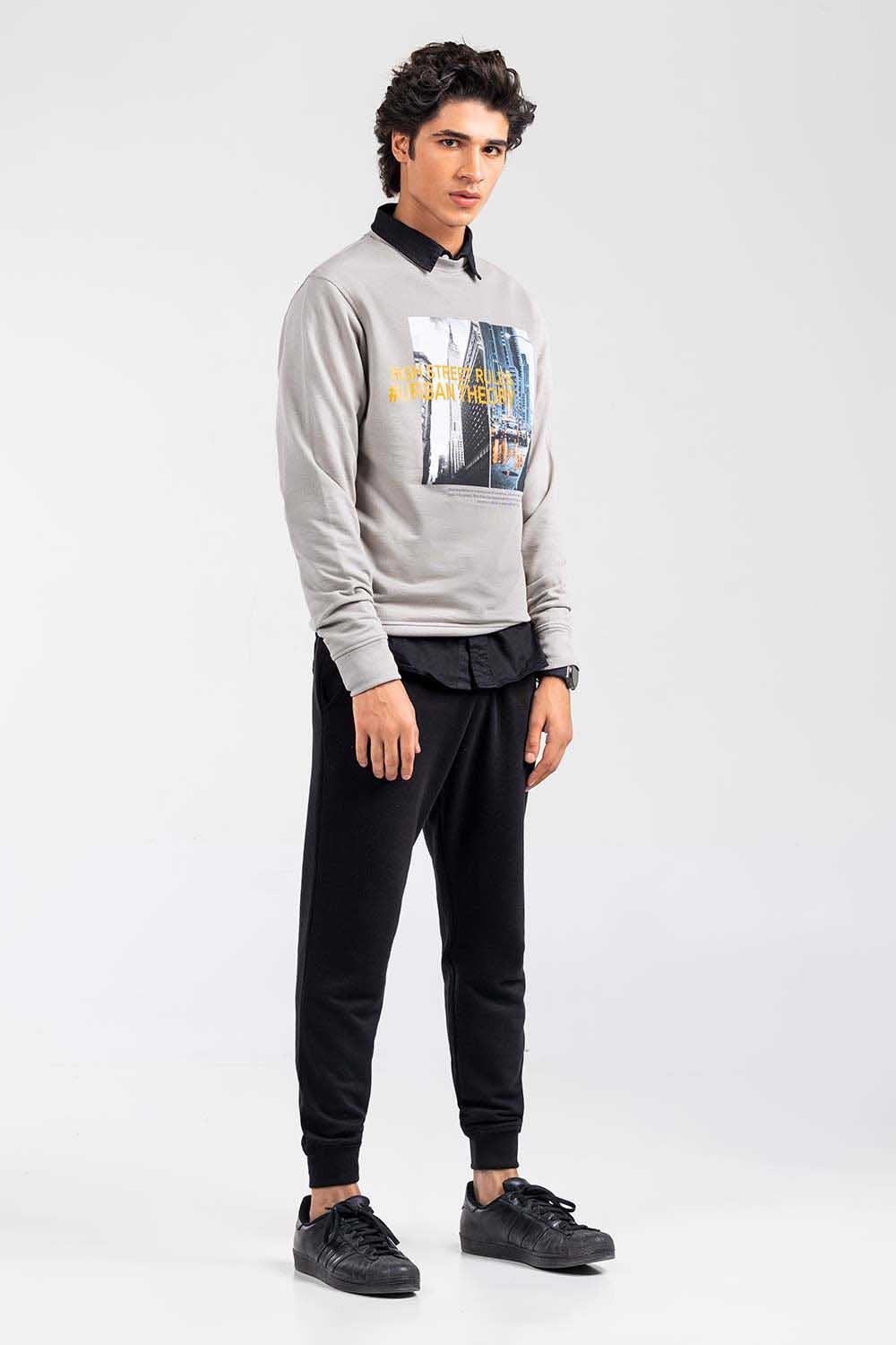 Fog Grey Fashion Sweatshirt JKT-MSS-D24-01