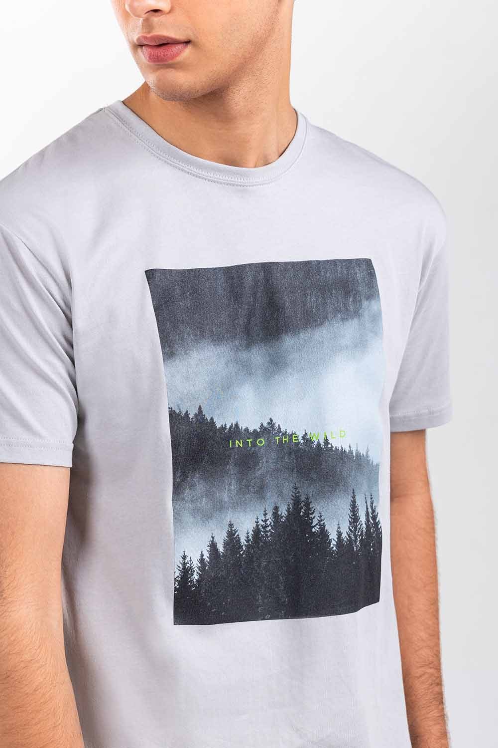 Fog Grey Fashion T-Shirt JGP-URB-D252-01