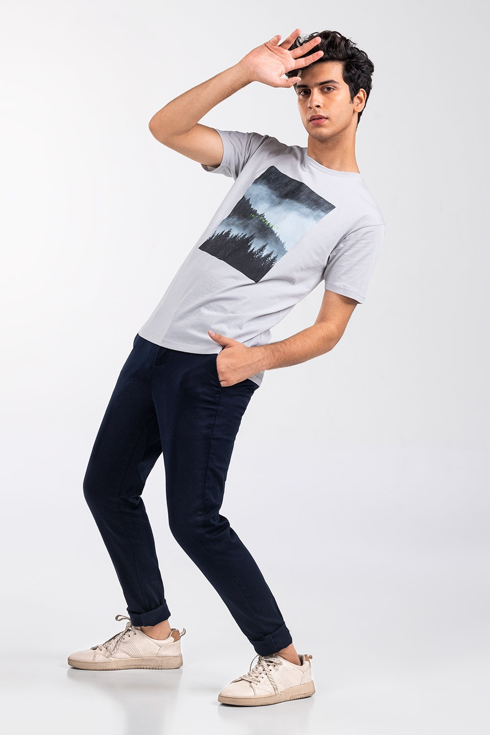 Fog Grey Fashion T-Shirt JGP-URB-D252-01