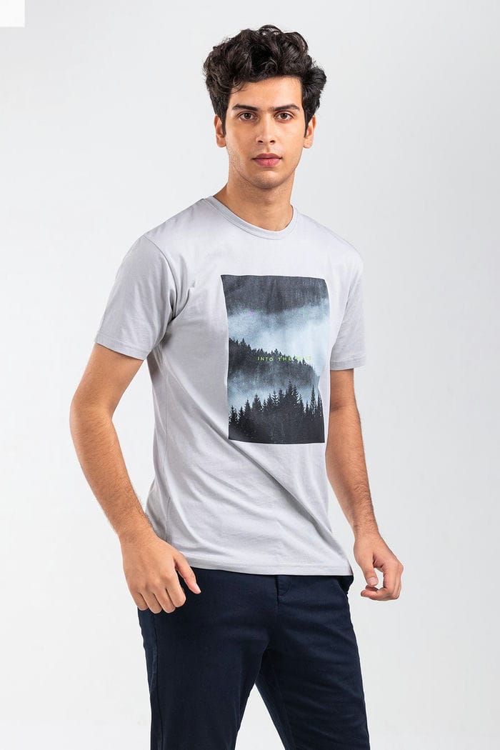 Fog Grey Fashion T-Shirt JGP-URB-D252-01