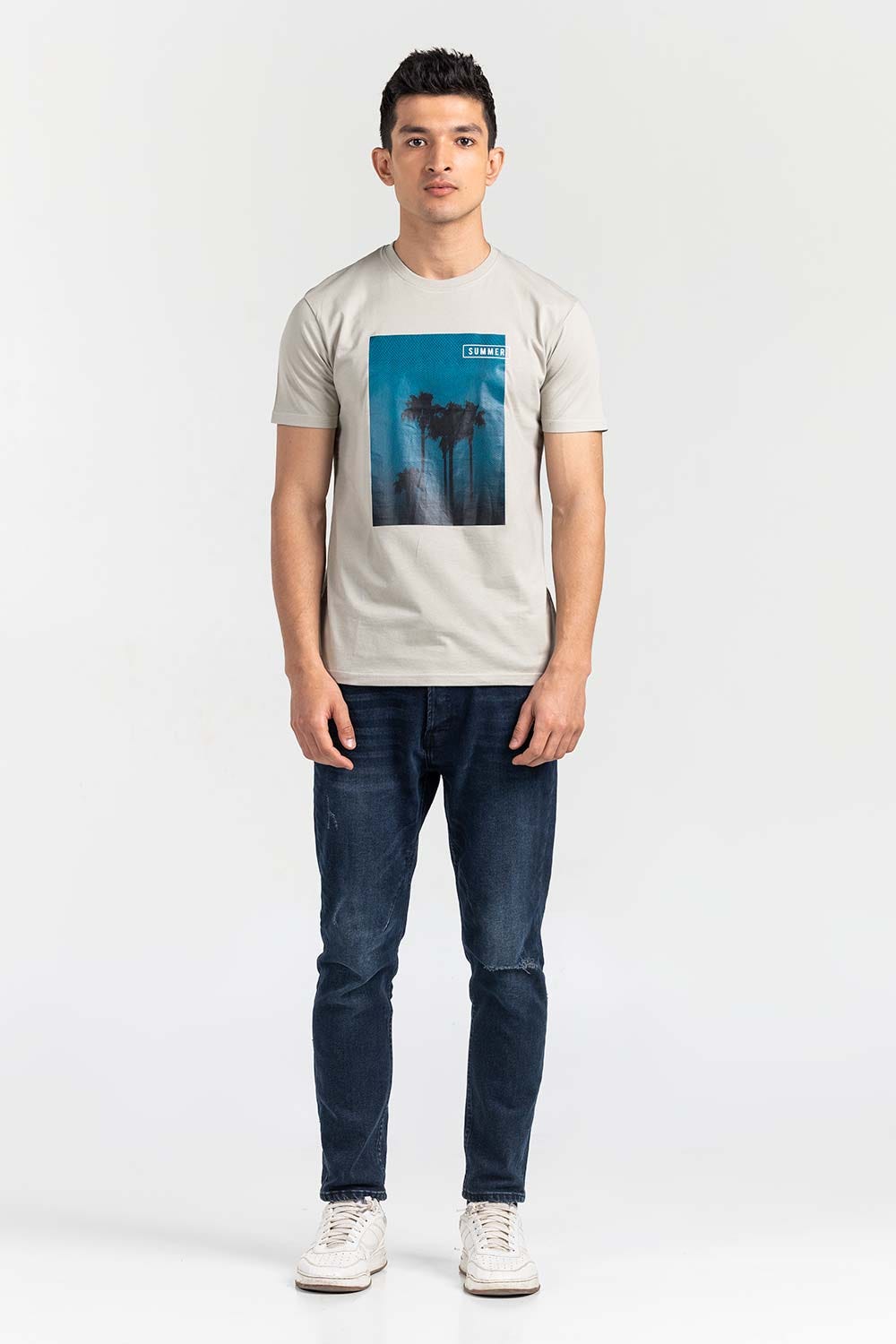 Fog Grey Fashion T-shirt JGP-URB-D262-01