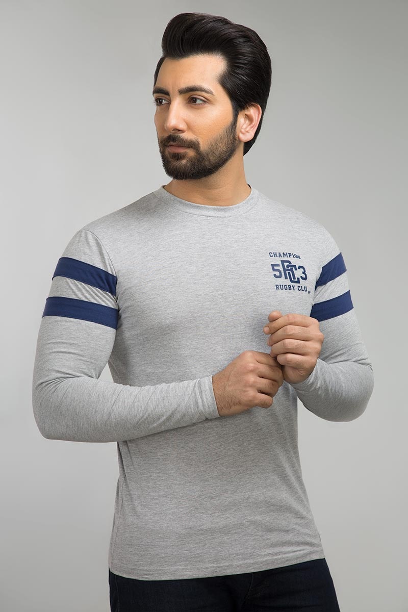 Ash Grey Urban Graphic T-Shirt FS-JGP-URB-D03