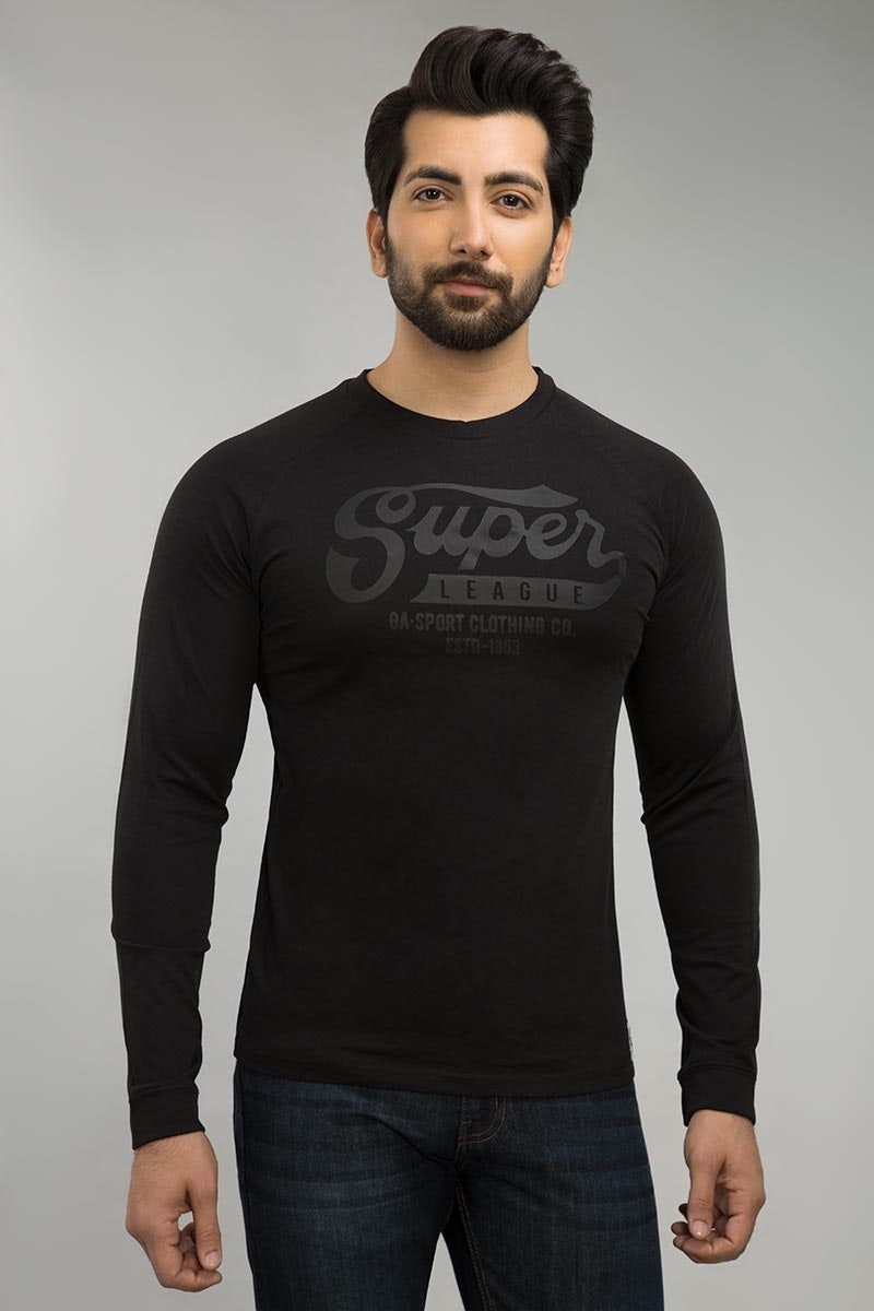 Black Urban Graphic T-Shirt FS-JGP-URB-D11