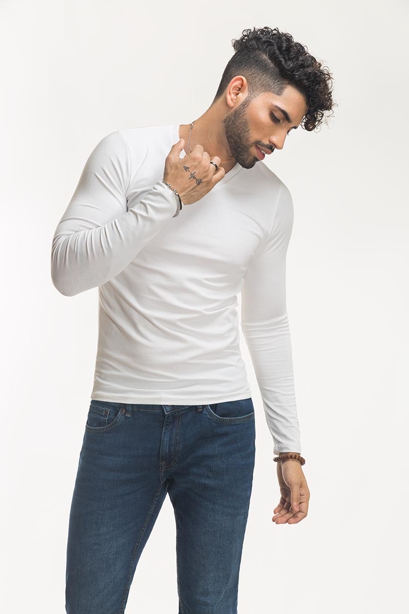 White Basic Tee FS-JVN-SIG-D01