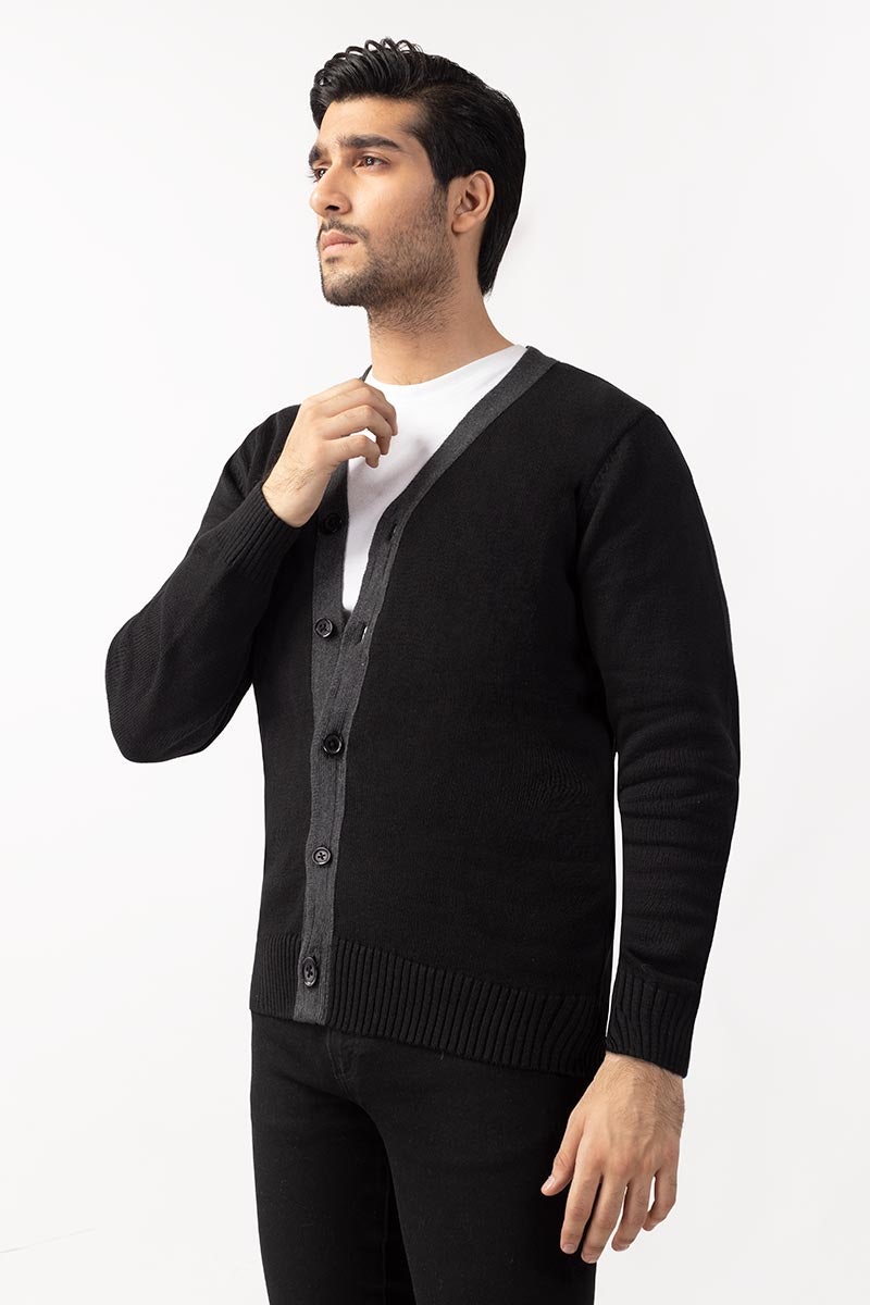 Black Fashion Sweater FS-SWT-FD-243-01