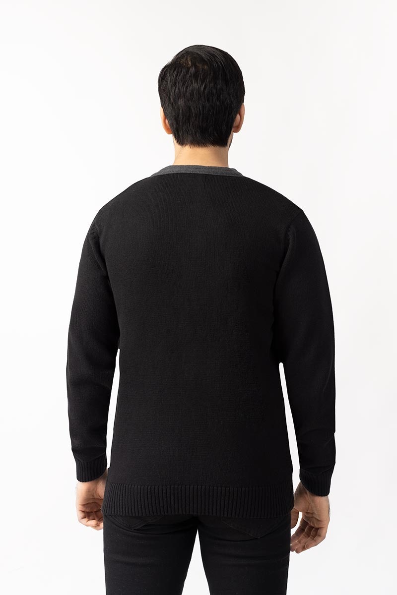 Black Fashion Sweater FS-SWT-FD-243-01