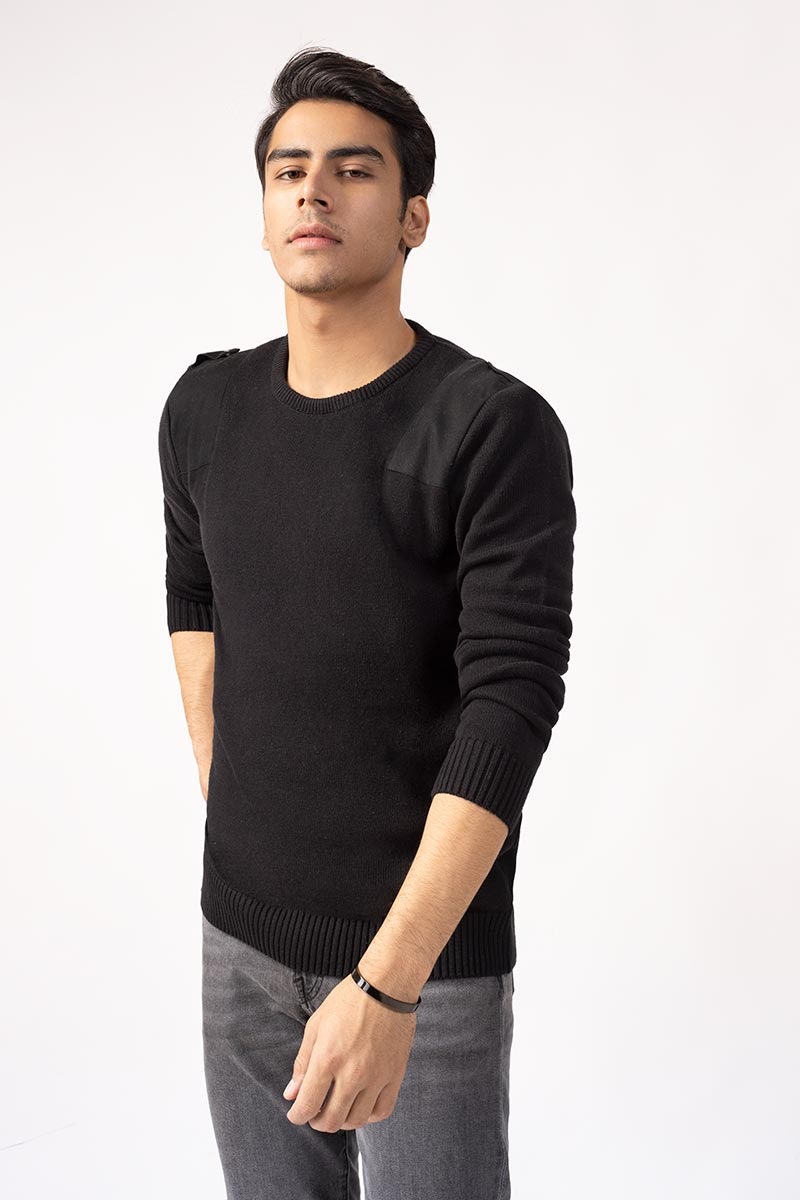 Black Fashion Sweater FS-SWT-FD-244-01