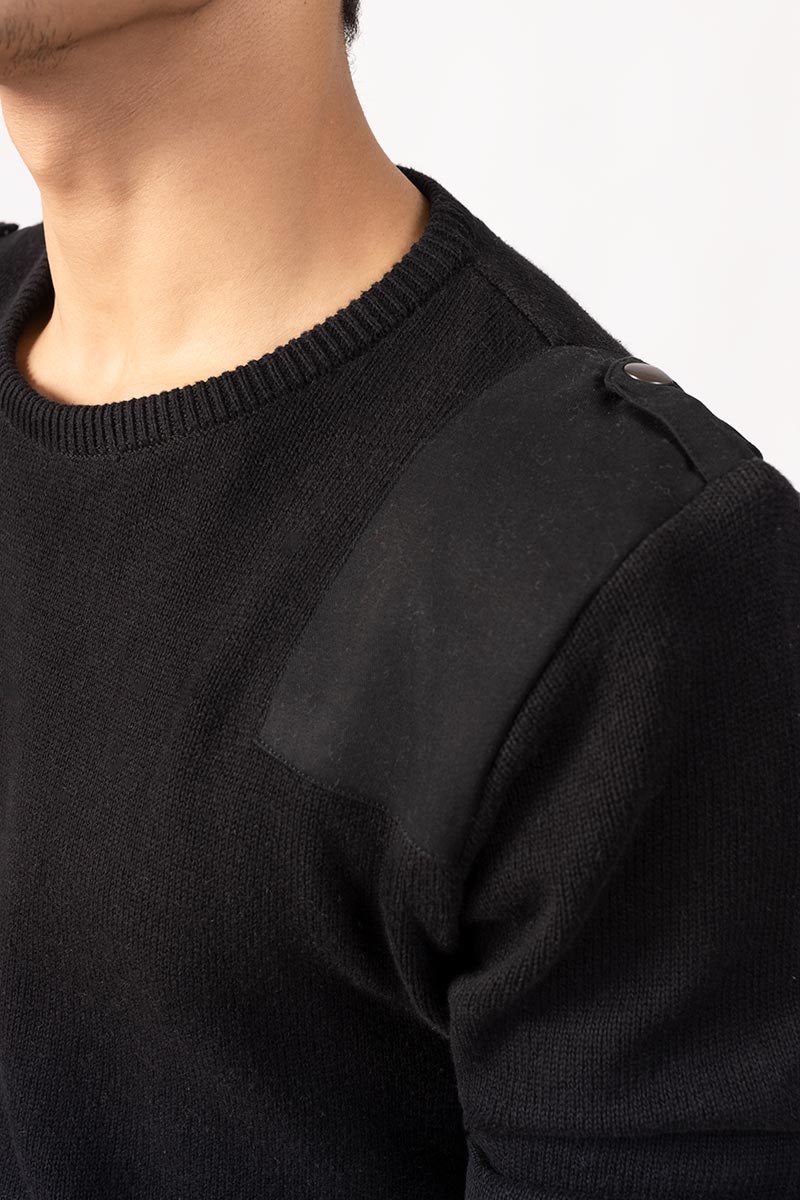 Black Fashion Sweater FS-SWT-FD-244-01