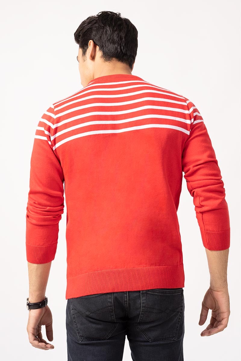 Red White Fashion Sweater FS-SWT-FD-246-01